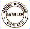 HENRY BURGESS  (Burslem, Staffordshire, UK)  -  ca  1864 - 1892