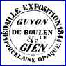 PORCELAINE DE GIEN  (Gien, France)  -  ca 1844 - 1849