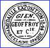 PORCELAINE DE GIEN  (Gien, France) [some variations] - ca 1851 - 1860