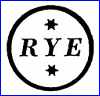 RYE POTTERY (Printed or  impressed, Sussex, UK)  - ca 1955 - 1956