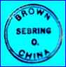 SEBRING POTTERY CO. [BROWN POTTERY series] (Ohio, USA) -  ca 1920s - 1930s