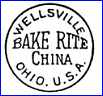 WELLSVILLE CHINA CO. (Ohio, USA) -  ca 1940 -  ca 1950