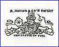 DAVIES & Co. - R. DAVIES & CO. (Northumberland, UK) - ca  1831 - 1844