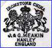 J. & G. MEAKIN  (Staffordshire, UK) -  ca 1890s -  1930s