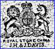 J.H. & J. DAVIS  (Staffordshire, UK)  - ca 1871 - 1881