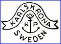 KARLSKRONA PORCELAIN FACTORY (Sweden) - ca   1943 - 1960