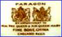 PARAGON CHINA Co., Ltd.  (Staffordshire, UK)  -  ca 1952 - 1980s