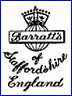 BARRATTS OF STAFFORDSHIRE, Ltd. [previously Gater Hall & Co.]  (Staffordshire, UK)  -  ca 1945 - 1990s