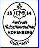 C.M. HUTSCHENREUTHER (usually Green)  [slight variations] (Germany) - ca 1950 - ca 1963