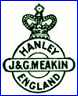 J. & G. MEAKIN Ltd  (Staffordshire, UK) - ca 1907 - 1940s