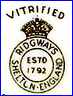 RIDGWAYS (BEDFORD WORKS)  (Shelton, Hanley, Staffordshire, UK)  -  ca 1930s - ca 1940s