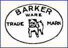 BARKER POTTERY CO. (Derbyshire, UK) - ca 1928 - 1957
