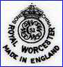 WORCESTER ROYAL PORCELAIN CO Ltd (Worcester, UK) - ca 1944 - 1955