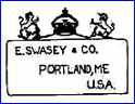 E. SWASEY & CO  (Portland, ME, USA) - ca  1890s - 1920s