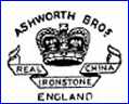 G.L. ASHWORTH & BROS  -  MASON'S IRONSTONE CHINA  (Staffordshire, UK)  - ca 1920s - 1960s