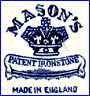 G.L. ASHWORTH & BROS  -  MASON'S IRONSTONE CHINA  [also in Brown or Red] (Staffordshire, UK) -  1900 - 1950s
