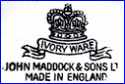 JOHN MADDOCK & SONS  [some variations and in many colors]  (Staffordshire, UK) - ca 1945   - 1990s