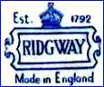 RIDGWAY POTTERIES, Ltd. (Staffordshire, UK) -  ca 1950 - 1964
