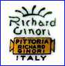 SOCIETA CERAMICA RICHARD-GINORI  [Capo di Monte or CapoDiMonte] (Italy) - ca 1890s - 1980s