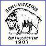 BUFFALO CHINA  -  BUFFALO POTTERY (Buffalo, NY) - ca 1907 - 1940's  [Year varies]
