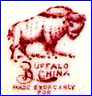 BUFFALO CHINA  -  BUFFALO POTTERY [mostly on Hotelware & Railroad Chinaware] (Buffalo, NY) - ca 1907 - 1940's