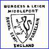 BURGESS & LEIGH (Staffordshire, UK) - ca  1889 - 1912