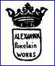 ERNST WAHLISS - ALEXANDRA PORCELAIN WORKS (Bohemia)  - ca 1900 - ca 1921