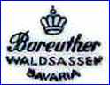 BAREUTHER & CO - WALDSASSEN PORCELAIN (Germany)  - ca 1967 - 1990s