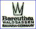 BAREUTHER & CO - WALDSASSEN PORCELAIN [in many colors] (Germany)  - ca 1969 - 1993