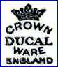 CROWN DUCAL  -  A.G. RICHARDSON & CO Ltd  (Staffordshire, UK) - ca. 1925 - 1960s