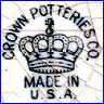 CROWN POTTERY or CROWN POTTERIES Co.  (Indiana, USA) -  ca 1950s