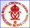 DERBY CROWN PORCELAIN Co., Ltd. - ROYAL CROWN DERBY (Derbyshire, UK) -  ca  1975 - Present