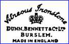 DUNN BENNETT & CO Ltd  (Staffordshire, UK) -  ca 1955 - 1980s