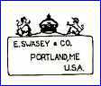 E. SWASEY & CO  (Portland, ME, USA) - ca  1890s - 1920s