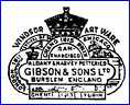 GIBSON & SONS (Staffordshire, UK) - ca 1915 - 1976