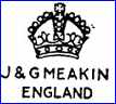 J. & G. MEAKIN (Staffordshire, UK) - ca 1939 - 1960s