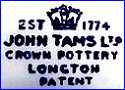 JOHN TAMS (& SON), Ltd.  (Staffordshire, UK)  - ca 1950s - 1990s