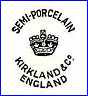 KIRKLAND & Co.  (Staffordshire, UK) - ca 1892 - 1940s