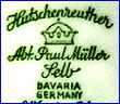 L. HUTSCHENREUTHER  -  PAUL MULLER {decorators]   (Selb, Bavaria, Germany)  - ca  1928 - 1943