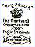 MONTREAL CROCKERY Co., Ltd.  (Importers & Distributors, on Commemoratives on King Edward's visit to Canada)  - ca 1919