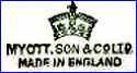 MYOTT, SON & CO. (Staffordshire, UK) - ca 1936 - 1960s