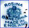 ROSINA CHINA Co.  (Staffordshire, UK) - ca 1948 - 1952