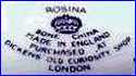 ROSINA CHINA Co.  (Staffordshire, UK) - ca 1970s - 1980s