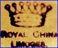 ROYAL CHINA  (Limoges, France) -  ca 1922 - 1940s