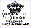 S. FIELDING & Co. - CROWN DEVON Ltd  (Staffordshire, UK) -  ca 1950 - ca 1964