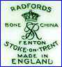 SAMUEL RADFORD, Ltd. [some variations]  (Staffordshire, UK) - ca 1928 - 1957