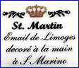 St. MARTIN - EMAIL de LIMOGES  [means Enamels of Limoges]  [Porcelain Decorating Workshop]  (Limoges, France)  - ca 1970s - 1990a
