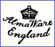 THOMAS CONE Ltd.  (Staffordshire, UK)  [ALMA WARE series]- ca 1935 - 1950s
