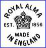 THOMAS CONE Ltd.  [some variations] (Staffordshire, UK)  [ROYAL ALMA series] - ca 1946 - 1960s