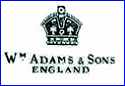 WILLIAM ADAMS & SONS  (Staffordshire, UK) - ca 1950s - 1970s